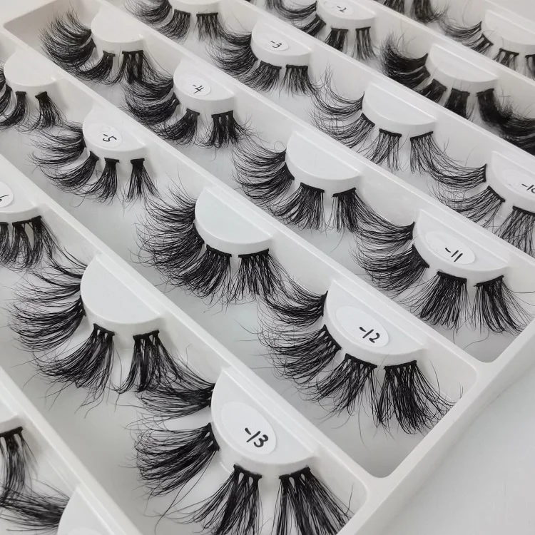 

DIY segment false eyelashes small cluster real mink lash extensions 25mm mink pre-cut segmented lashes