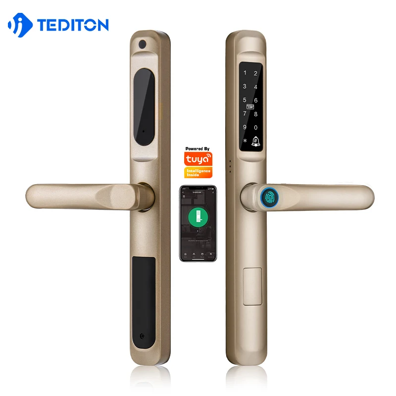 

intelligent door lock European 92 Mortise TTlock Tuya intelligent door lock system intelligent fingerprint lock