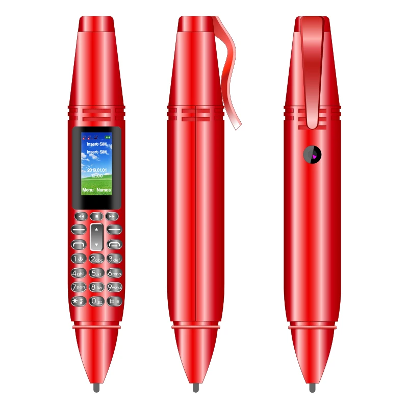 

AK007 0.96" Pen Shaped 2G CellPhone Dual SIM Card GSM Keypad Mobile Phone with LCD Screen Dialer MP3 Magic Voice Recorder