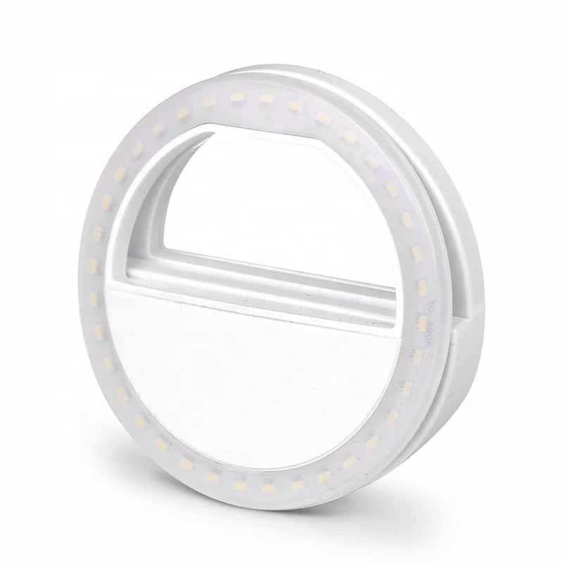 

New arrival Mini RK 12 36 LED Rechargeable-phone Selfie Ring Light ring light makeup for Photography Livestream Video, Black pink white blue