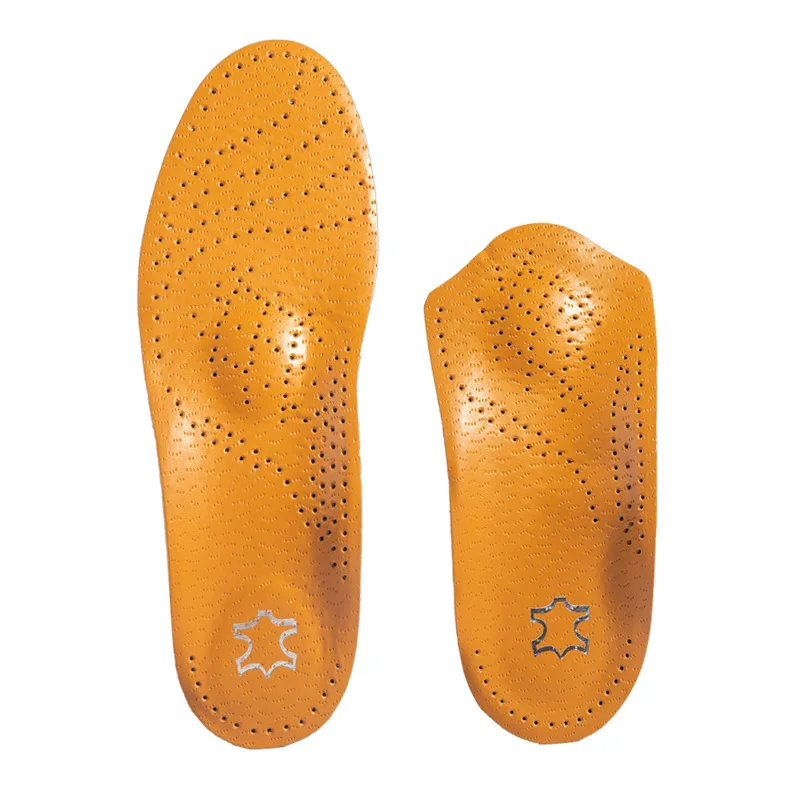 

Hot Sale Leather Orthotic Insoles Arch Support for Flat Feet Orthopedic Insoles, Customized