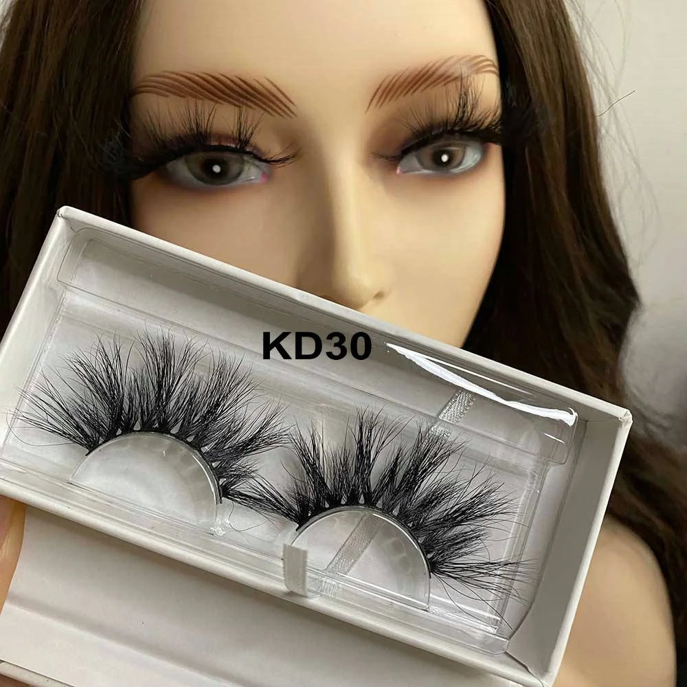

fluffy 25mm 30mm full strip 3d real mink lashes bulk lashes3d wholesale vendor 25mm with packaging