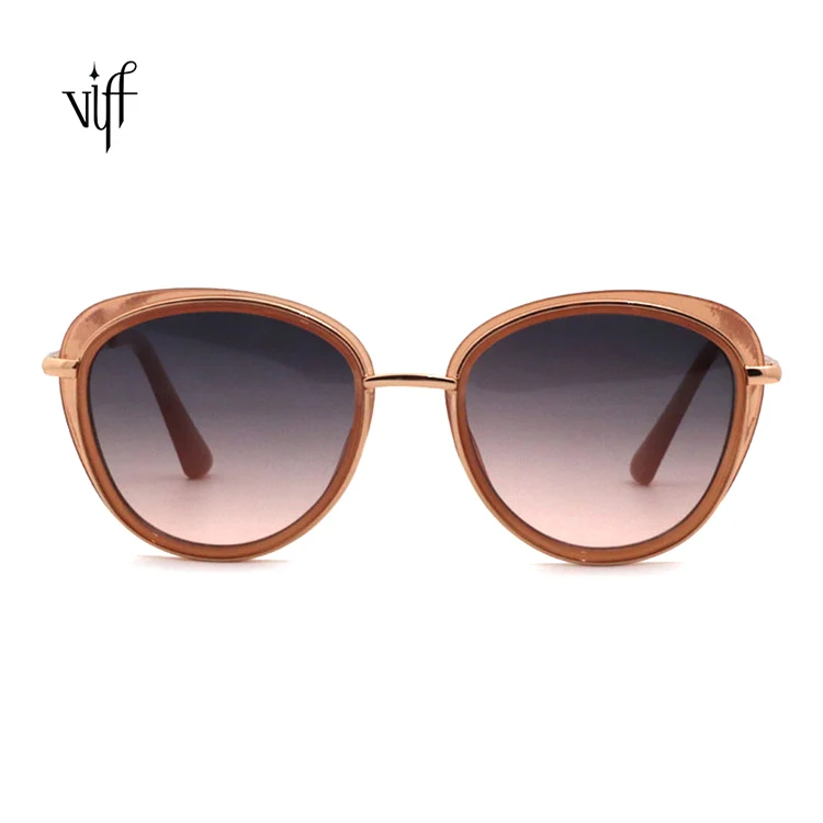

VIFF HM19322 Round Metal Frame Glasses Lentes De Sol Gradient Lunettes Promentional Sunglasses Round