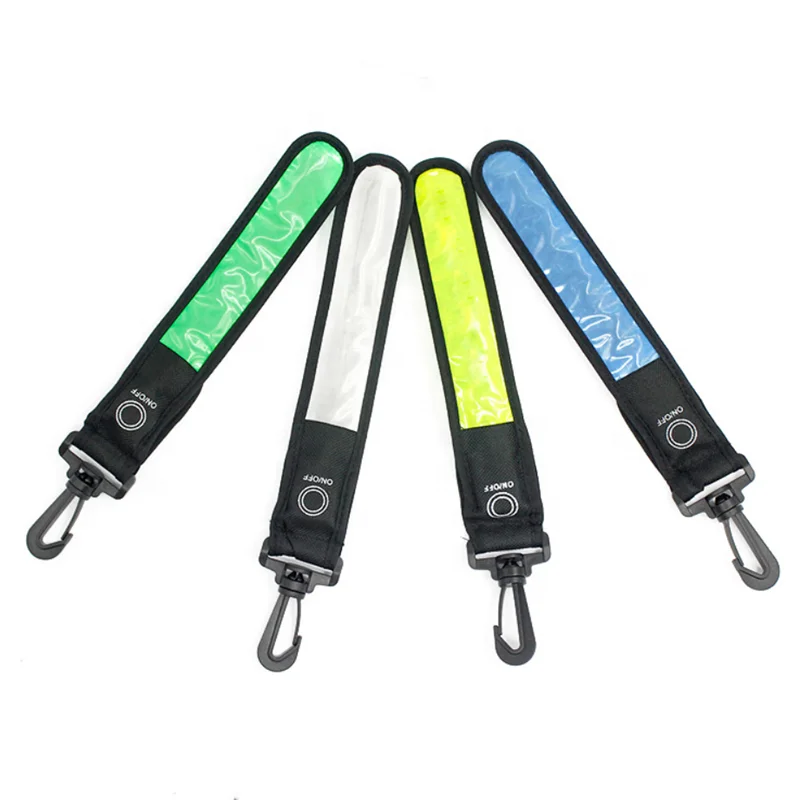 

TY LED Light Reflective Belt Strap Night Outdoor Accessories Reflective Lighting Pendant Decor Sports Safety Bag Pendant, Picture