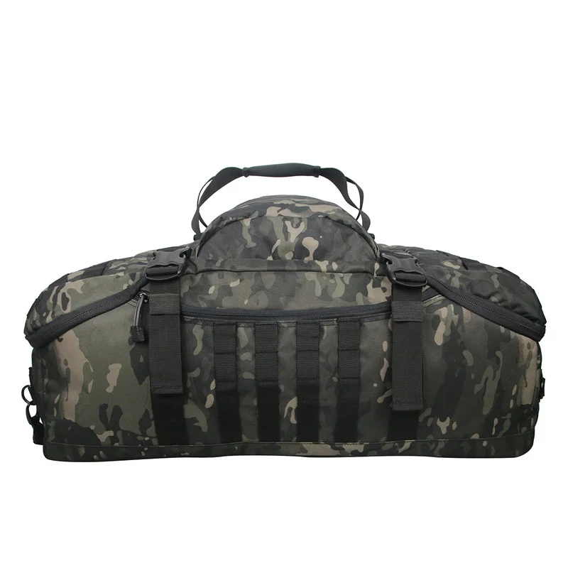 

US Shipping Multiple Colors Selection Custom Travel Rucksack Pack Tactical Shoulder Sport Duffel Bag Hiking Military Duffle Bag, Black, od green, coyote, ocp, multicam military duffle bag