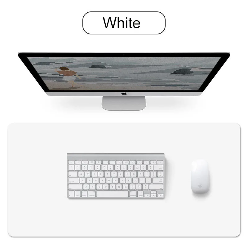 

Hot Selling Custom Mouse Pad Table Mat Office Work Desk Mat Double-sided Computer Leather Mat, Multi-colors