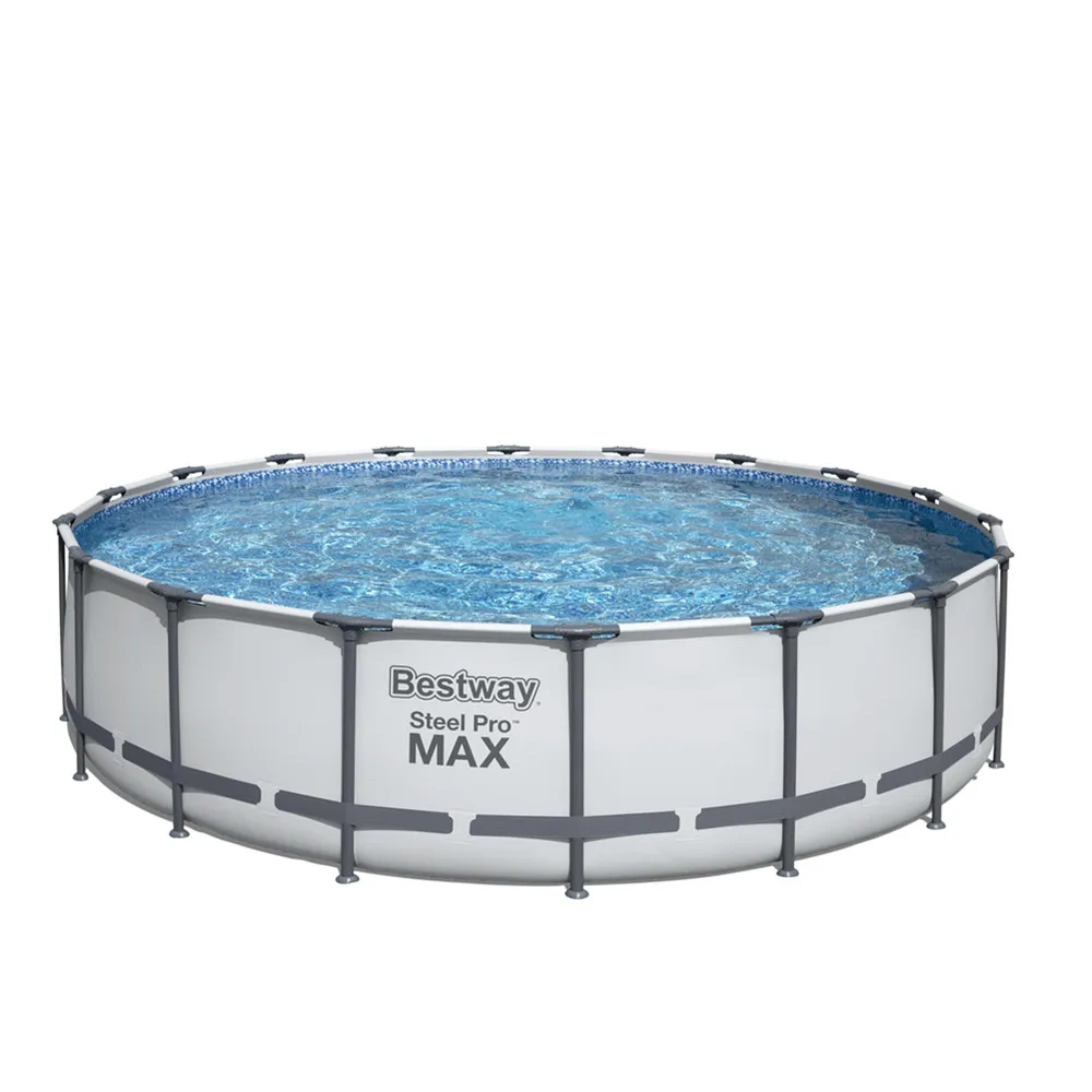 

bestway 56462 steel frame pool set round shape removable outdoor frame swimming pool