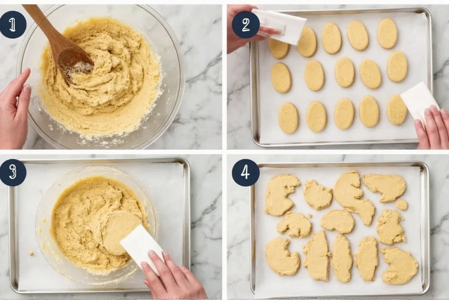 Step-by-step process of making cardamom cookies showing dough preparation, shaping, and baking stages