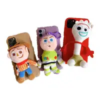 

phone case for iphone 11 case wallet cute cartoon toy story 3D cover for 11/11pro/11pro max fluffy fur for iphone x max case