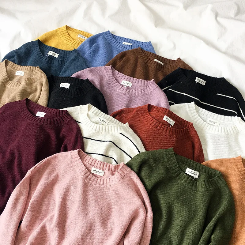 

Women's Sweater Bottoming Shirt Women's Wholesale Loose Wear Knitwear