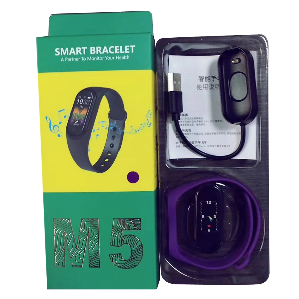 

Wholesale Price Sport Smart Watch Bracelet M5 Heart Rate Sleep Monitoring BT5.0 Call watches Smart Watch
