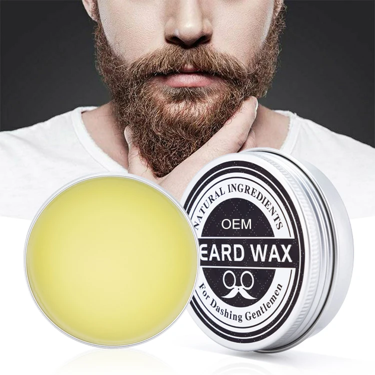 

Private Label Natural Personalised Beard Oil Balm Moustache Styling Moisturizing Smoothing Vegan Care Beard Wax, Pale yellow