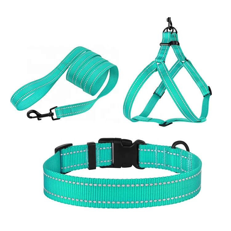 

Nylon Dog Collar 50mm Quick Release Adjustable Dog Harness And Leash Pet