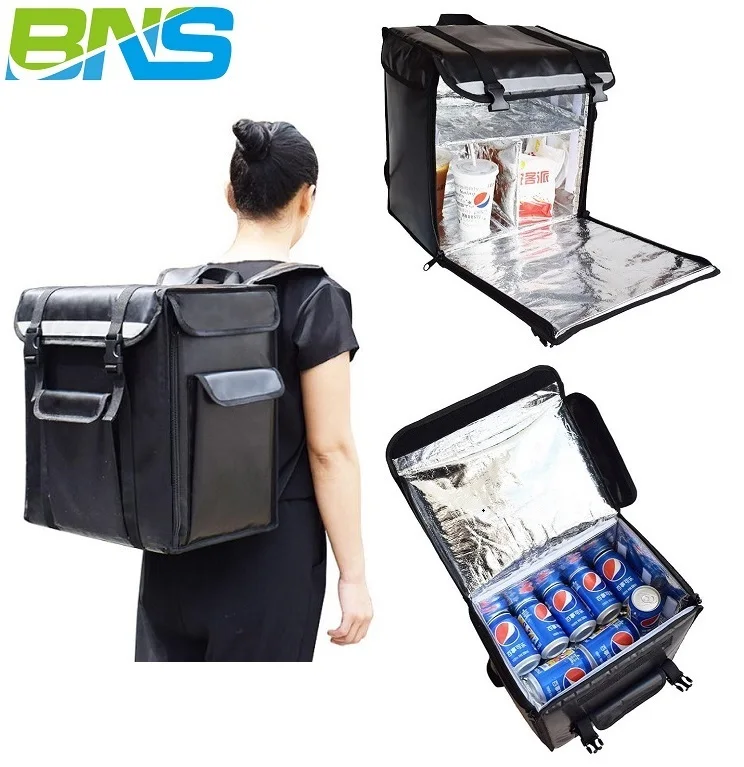 

Restaurant catering takeaway commercial wholesale large thermal back pack hot food packaging thermo insulated food delivery bags
