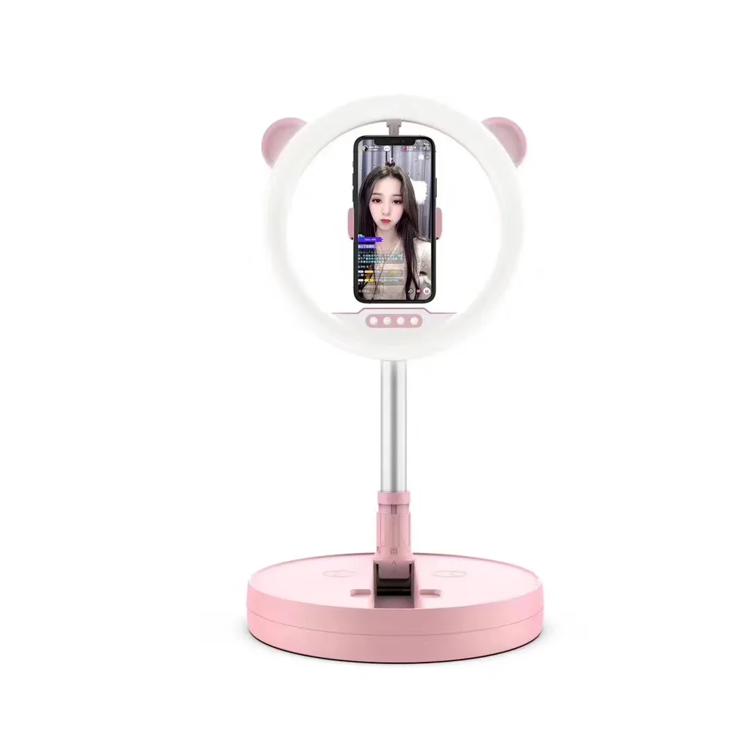 

New type G2 10 inch LED Selfie Ring Light with Cell Phone Holder for Live Stream/Makeup, LED Camera Ringlight for YouTube Video