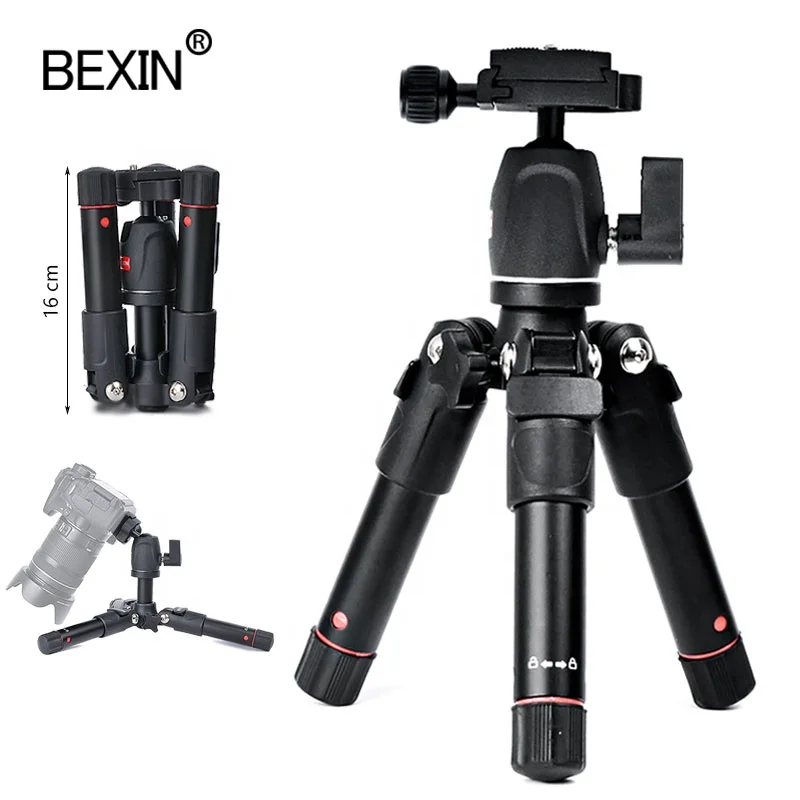 

BEXIN Tabletop Desktop Travel Mini Tripod with Ball Head Aluminum Legs Lightweight Portable for DSLR Camera phones DV Projector