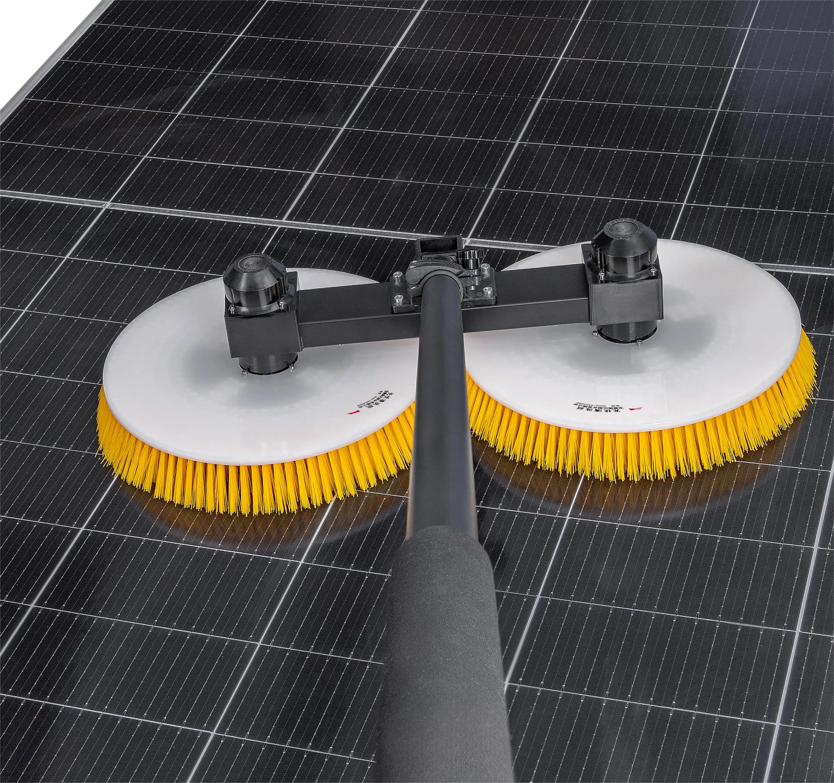 Zhenda Versatile Cleaning Solar Panel Brush Equipment Rotary Double Head Solar Cleaning Brush for Outdoor Solar Panel Cleaning