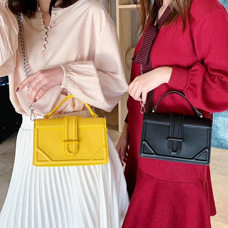 

Trendy Fashion Yellow Woman Handbag For Woman 2020 Leather Desig