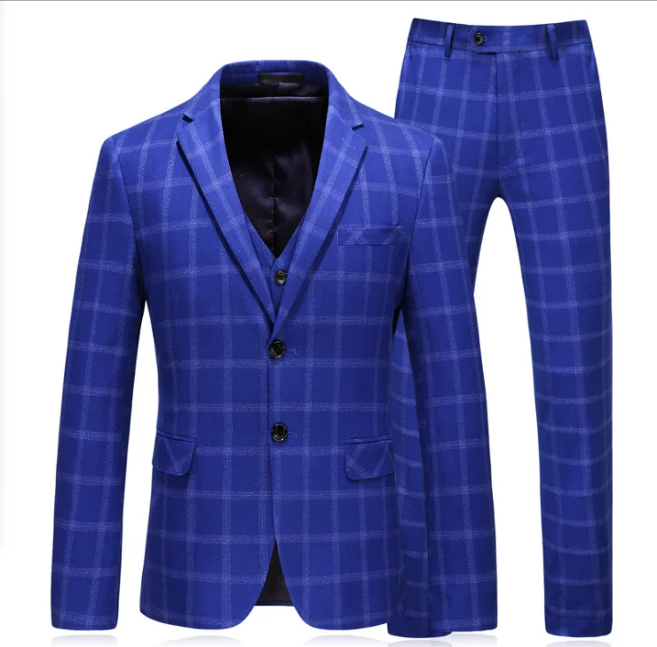 

Men's suit large men's three piece business casual suit best man dress