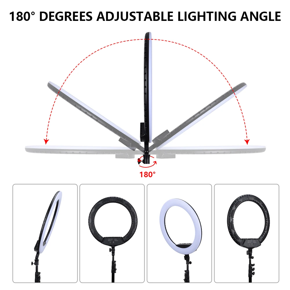 Travor 18 inch 72W rgb led ring light rgb ringlight ringlamp fill lamp for makeup youtube video photographic lighting