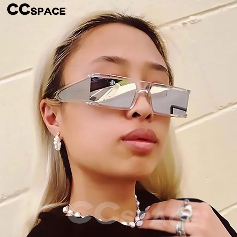 

46198 Oversized Rectangle Personality Sunglasses Men Women Fashion UV400 Glasses