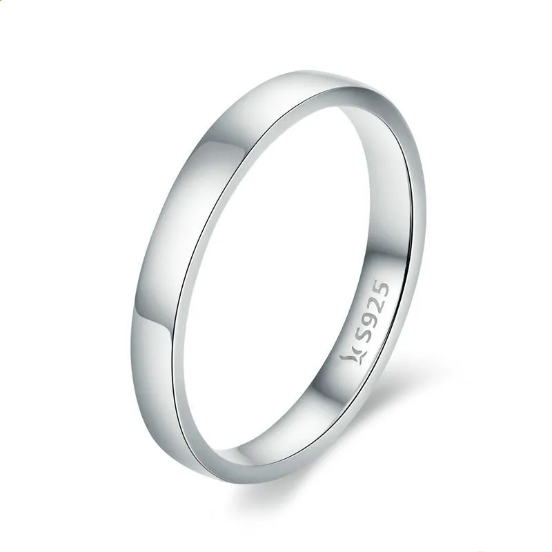 

925 Sterling Silver Contracted Fashion Elegant Vintage Lady's Rings