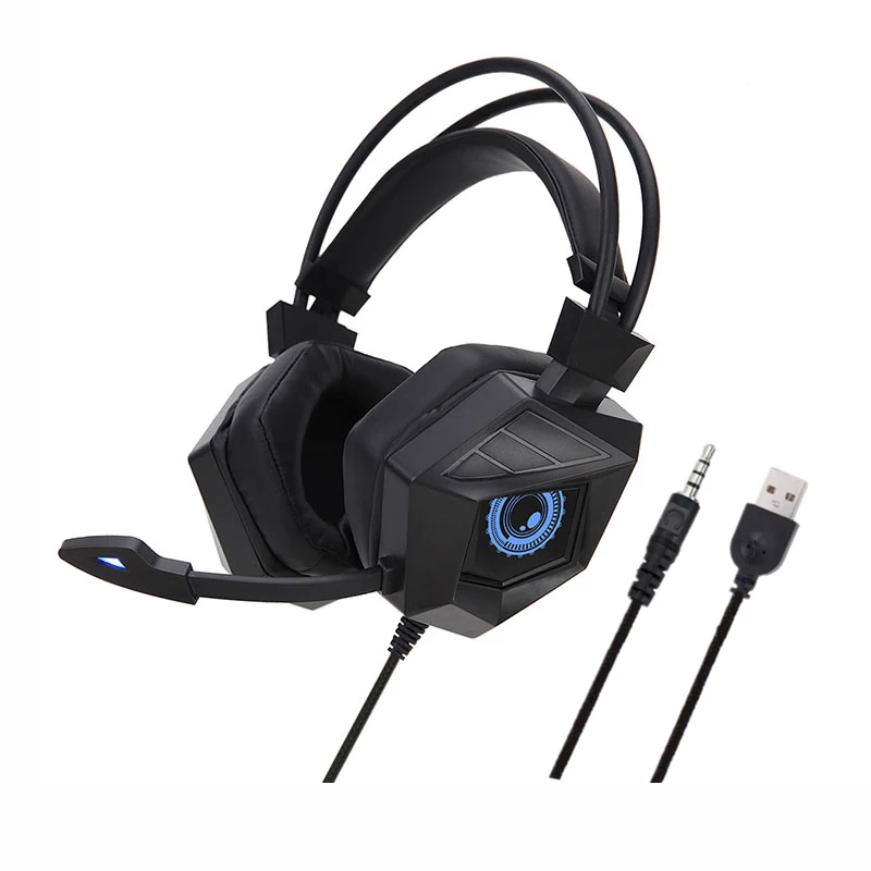 

2021 G15 OEM noise cancellation Game Headphones with led lights 7.1 RGB Gaming Headset for PS4 pc mobile