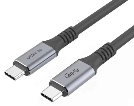 

USB C 40gbps cable USBC Cable 20v 5a 100W Transmission thunderbolt USB4.0 durable nylon braiding type-c data cables for macbook, Silver