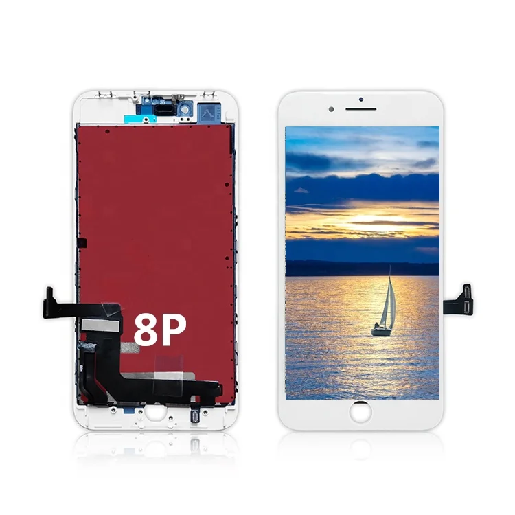 

Mobile phone spare parts lcd touch screen for iphone 8 plus with assembly digitizer, Black white