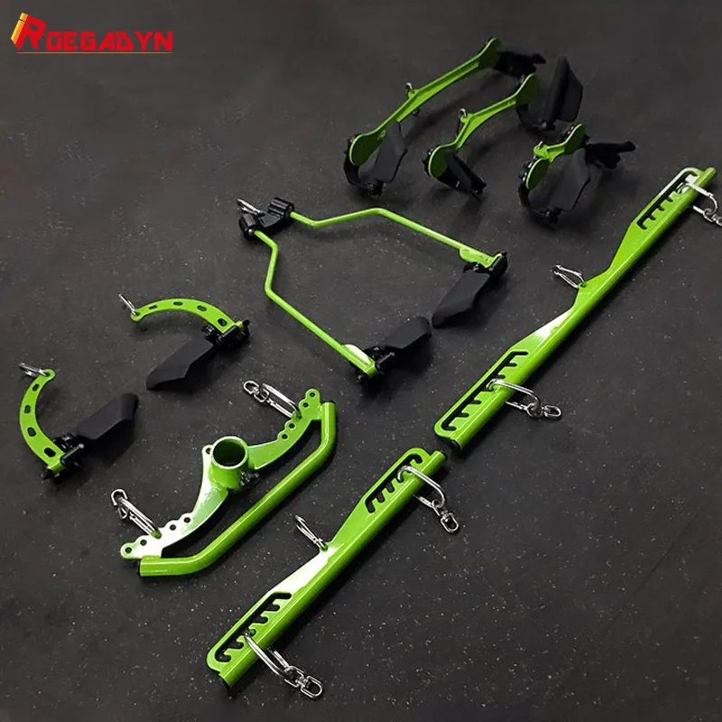 

ROEGADYN Fitness Equipment For Home Gym Exercise Pulley Gym Equipment Stretcher Fitness Bodybuilding Equipment Pull Back Muscle, Green/red/black