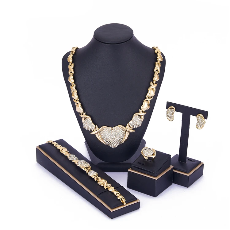 

2021 Big Love14k Gold Jewelryset XOXO Jewelry Set I Love You Bear Jewelry Sets Lovely and Hot Design XOXO Necklace, Picture shows