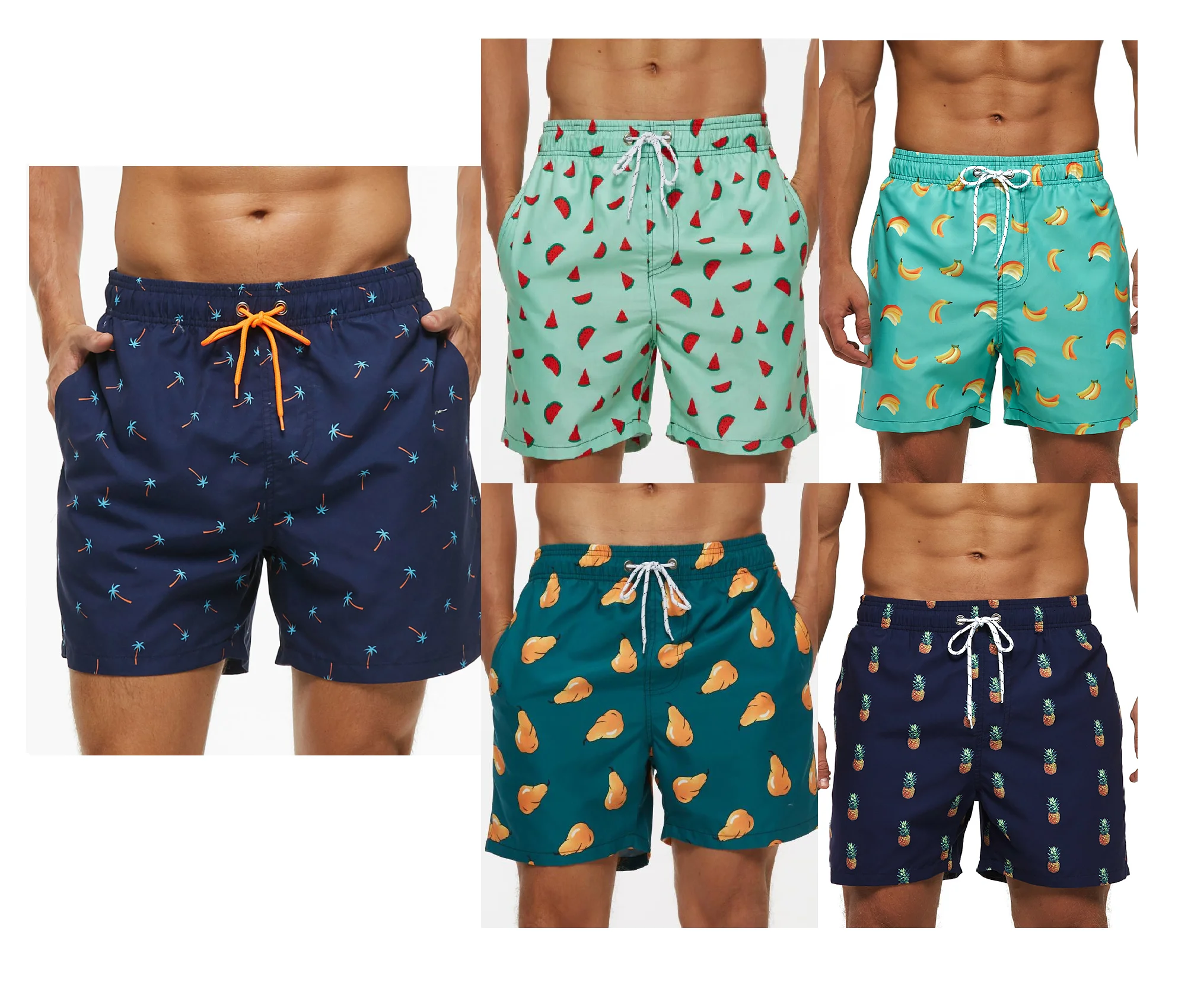 

Men's summer beach shorts swim printed trunks men's shorts swimwear surf men's shorts sublimation printing, Support custom colors