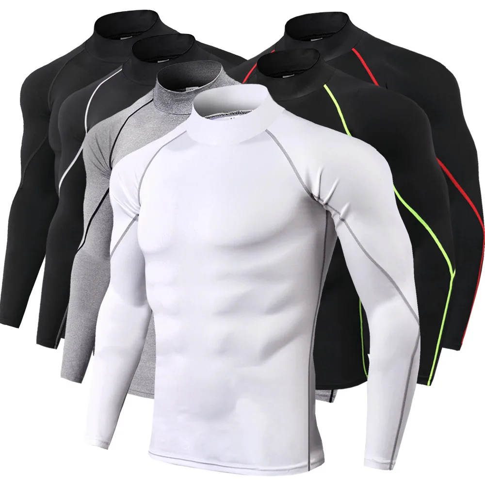 

Soft Workout Gym Long Sleeve Sweatshirts Active Jogging Fashion Men's Casual Muscle T-Shirts Tops, As pictures