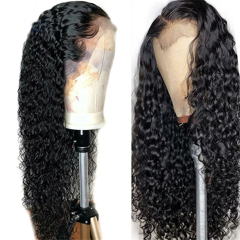 

Water Wave Wig 13*4 Lace Front Human Hair Wigs Pre Plucked Natural Hairline 150% density Remy Hair Wigs
