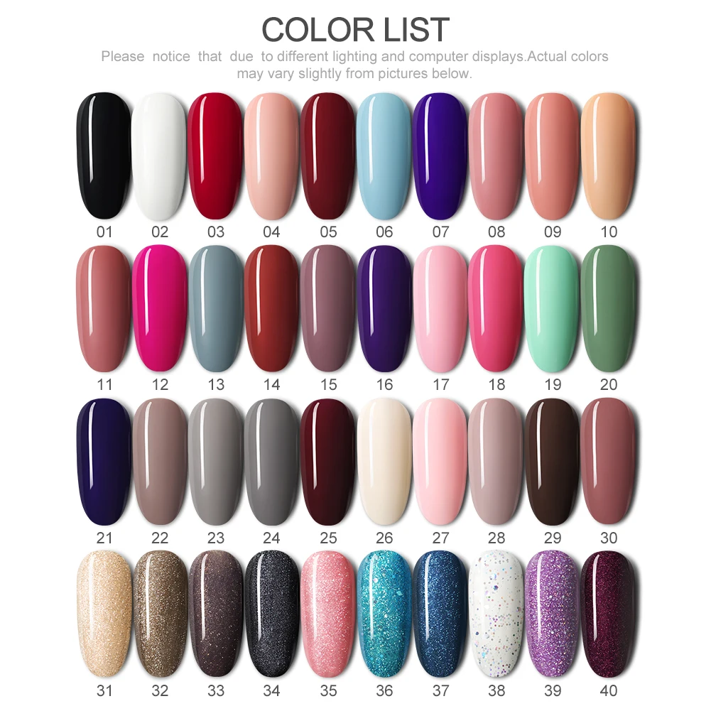 

COSCELIA 10 Colors UV Gel High Quality Nail Gel Cosmetic Gel Polish Manicure Tool Semi Permanent Pure Color Nail Decoration