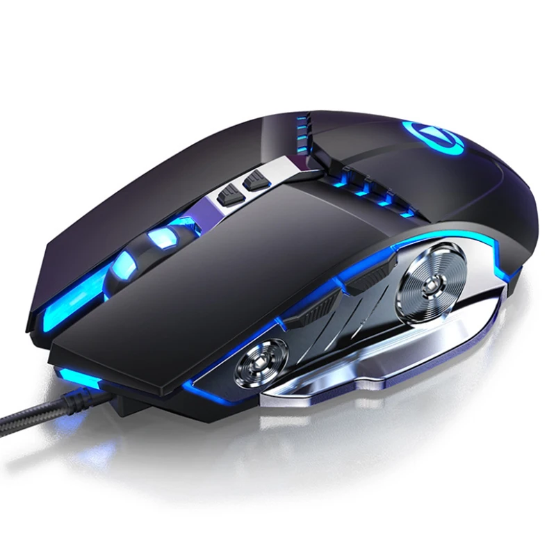 

New Professional Esports Mechanical Wired Silent Gaming Mouse 3200 DPI 7 Buttons Backlit Computer Mouse, Black,white,gray