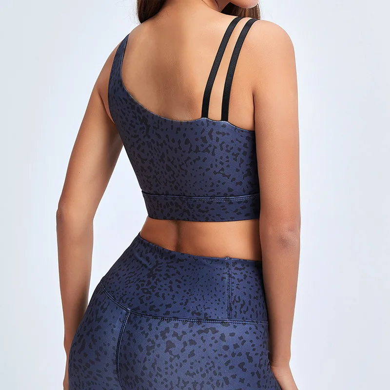 

Wholesale High Quality Leopard Animal Printing Workout Gym Sexy Yoga Set Women High Waist Two Piece Fitness Wear