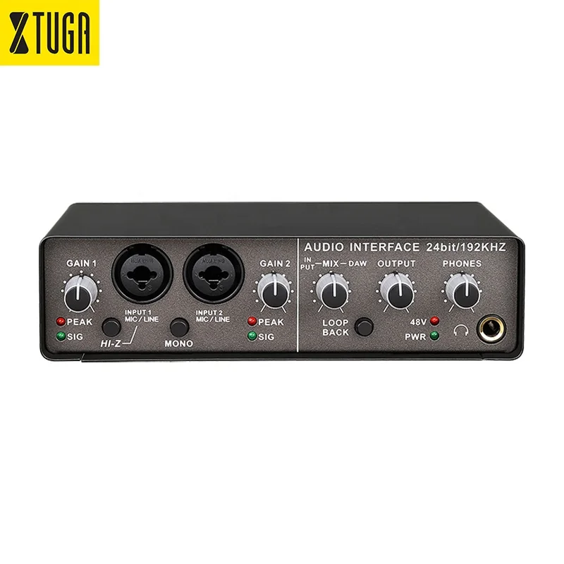 

2021 Hot Selling Usb Audio Studio Sound Card Recording Interface For Living Broadcast