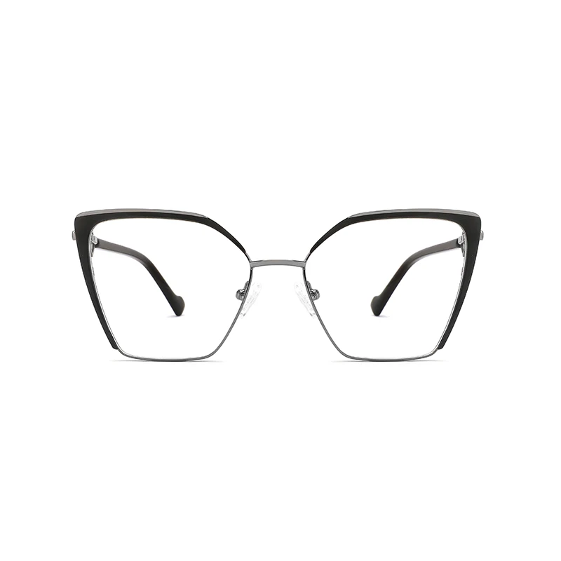 Luxury Designer Reading Eyewear for Women Cat Eye Optical Glasses Metal Frame Rhinestone Temples Pearl Accents Matched-Diamond