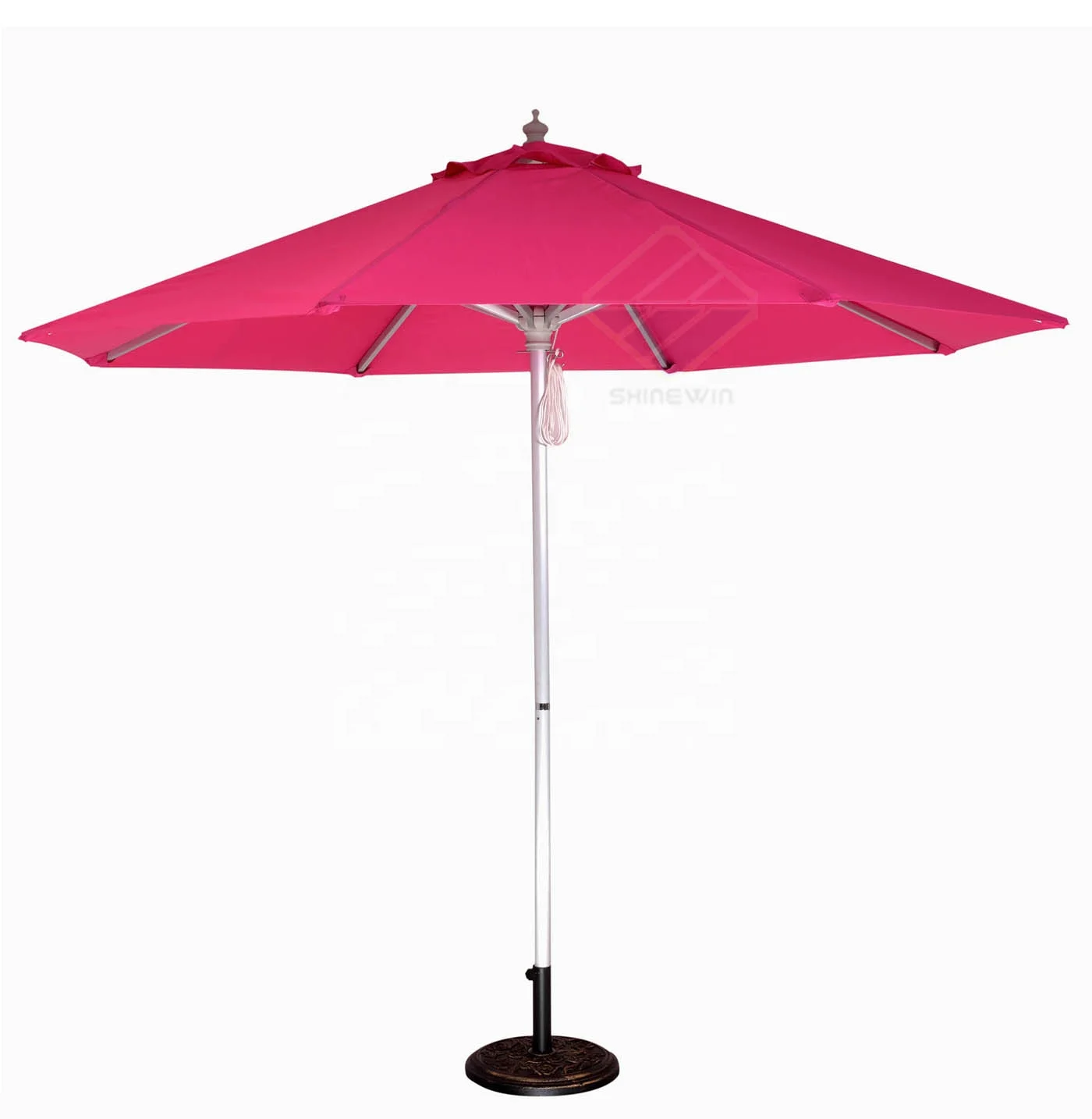 

quality large aluminium patio outdoor umbrella with 8 panels for long use coffee market restaurant hotel sun beach garden, Customised