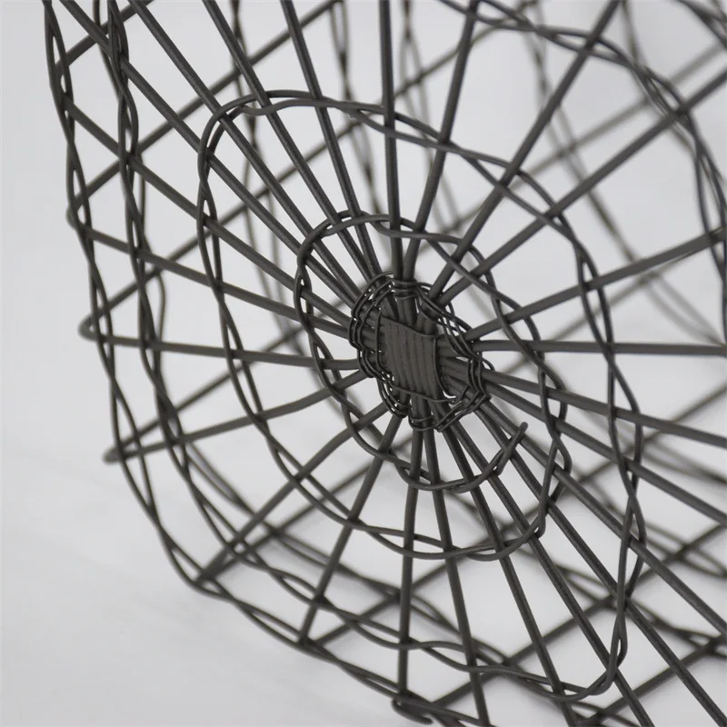 热卖手工编织钢丝篮生锈线材收纳篮子洗衣篮 - buy cheap woven