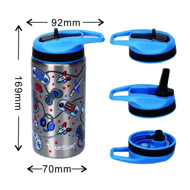 

Ready to ship double wall vacuum flask insulated stainless steel water bottle with customer logo