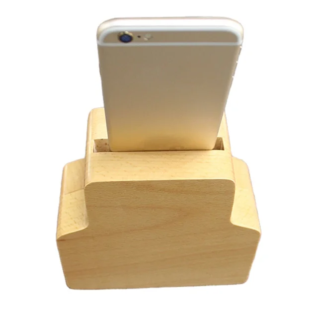 

Natural Wooden Cellphone Loudspeaker Phone Holder