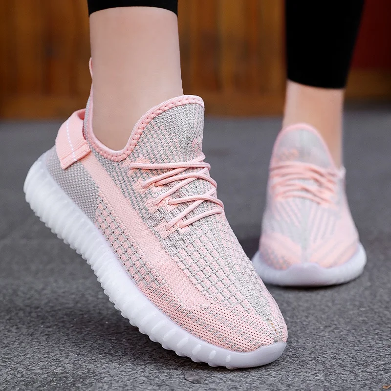 

A2011-1 Genuine women's casual sports shoes breathable and comfortable running shoes jelly shoes, Pink