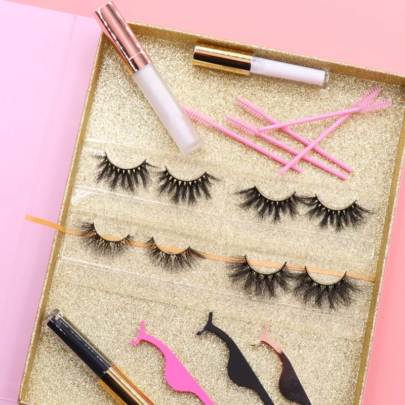 

Dramatic 3D Mink Strip Eyelashes Print Logo Sticker Custom Eyelashes Box Packaging