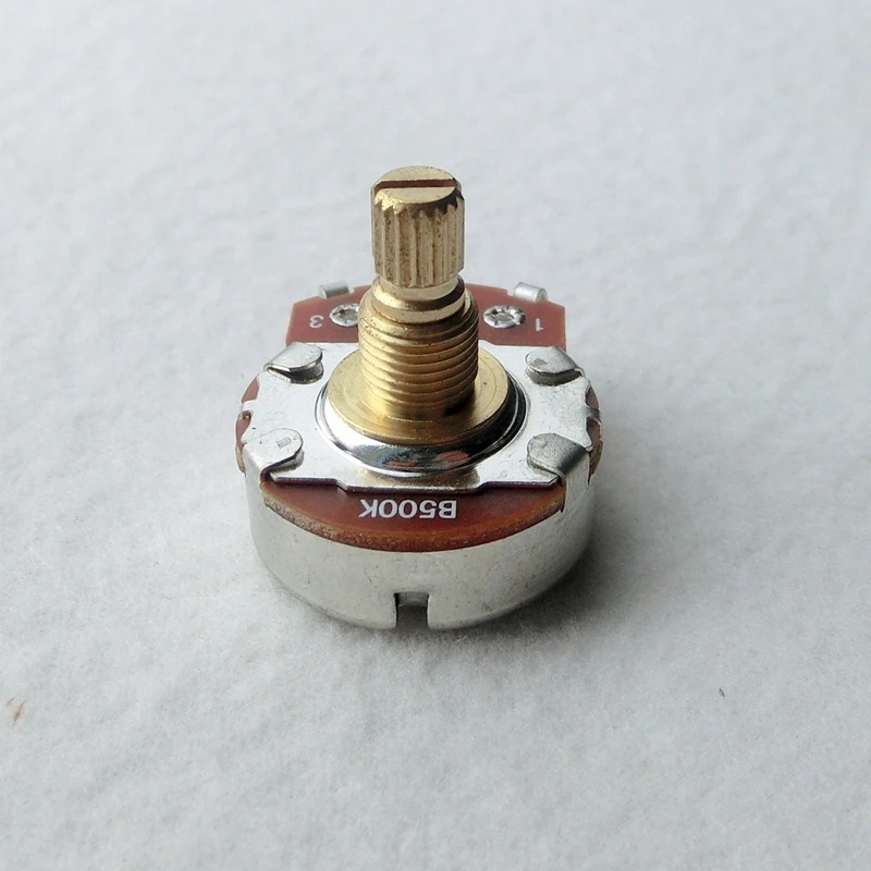 15mm Brass Shaft Full Size Guitar Pots With A500k/b500k Output For