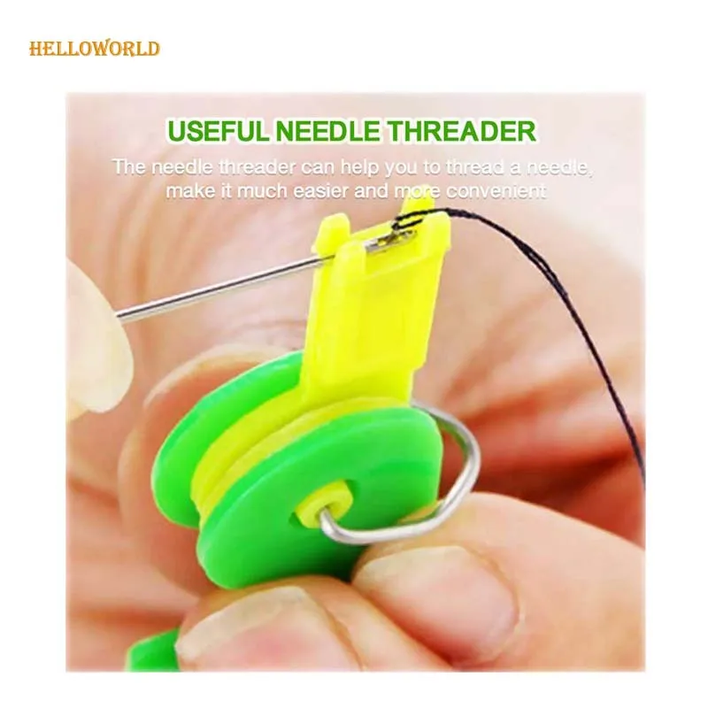 

HelloWorld Plastic Wire Stitch Insert Craft Tool Sewing Machines Easy Needle Threader