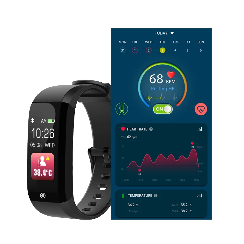 

Hot Selling smart watch blood pressure heart rate monitor Wristband Smart Sports Pedometer Smart Band, Black, red, slate, or oem color