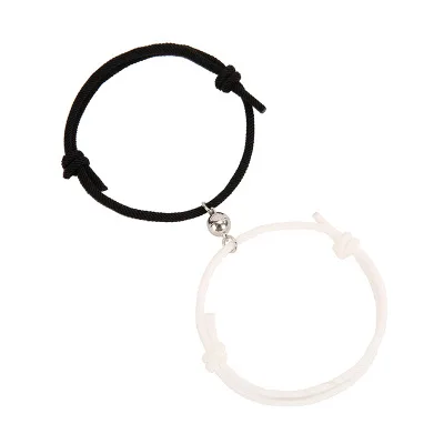 

New Magnetic Bracelets Mutual Attraction Relationship Matching Friendship Rope Bracelets for Couples