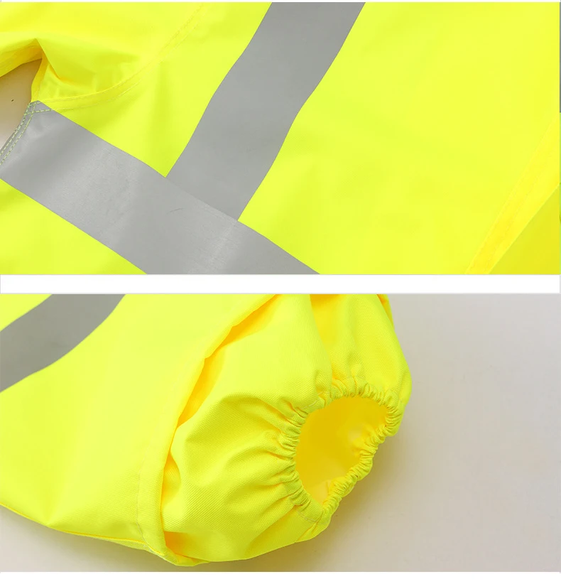 Windproof High Visibility Reflective dress suit Mens new fluorescent yellow safety coat with hoodies - KingCare | KingCare.net